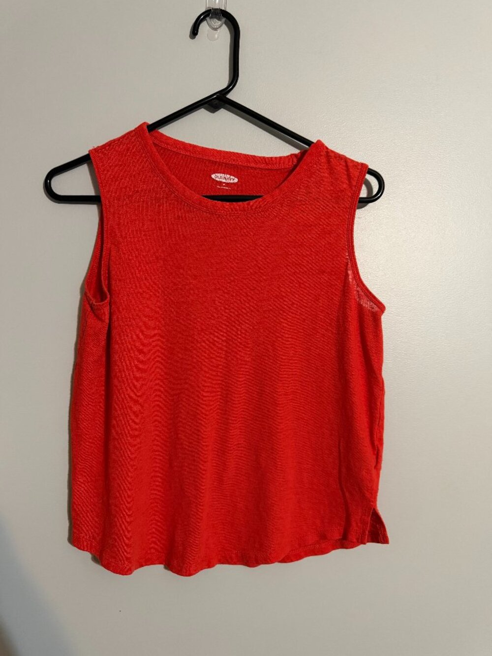 Old Navy Linen Sleeveless Top Women's Medium Burnt Orange